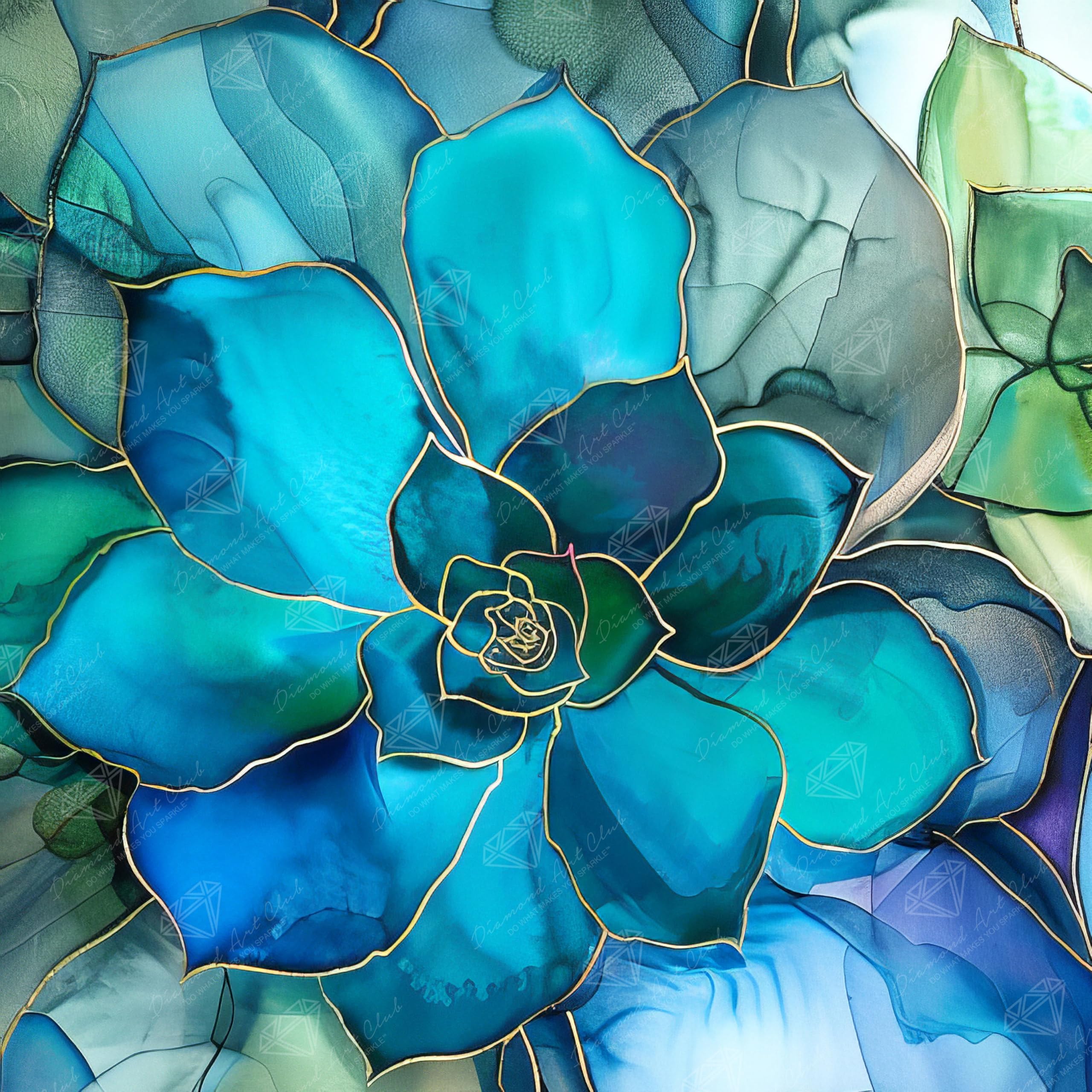 Amazon.com: DIAMOND ART CLUB Shimmering Succulents Diamond